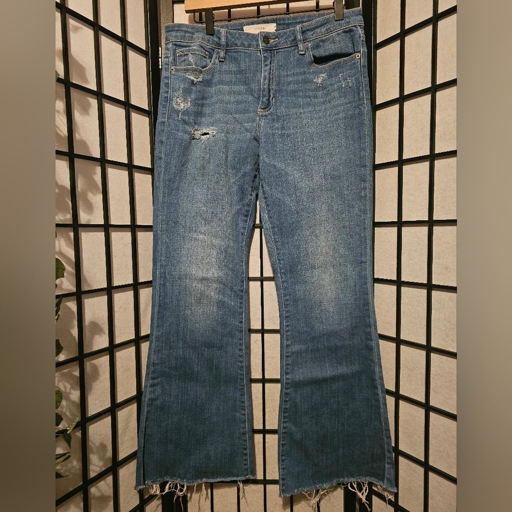 HIDDEN HAPPI MEDIUM WASH GRINDED FLARE‎ SIZE 31